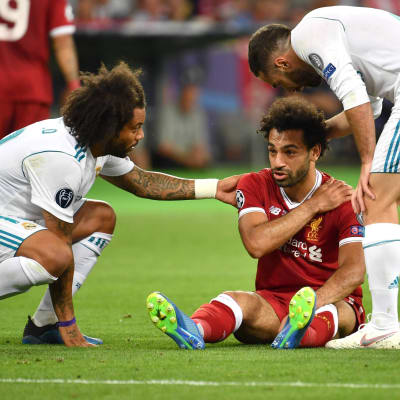 Mo Salah loukkaantui Mestareiden liigan finaalissa toukokuussa.