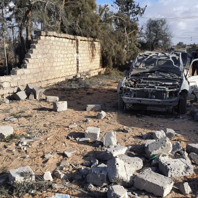 Granatattack mot staden Tajura i Libyen 24.12.2019