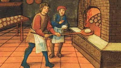 En bagare med lärling