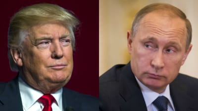 Donald Trump och Vladimir Putin.