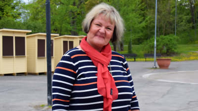 Gilla Granberg vid Dalsbruks torg.