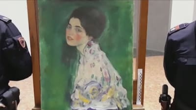 "Porträtt av en kvinna" målad av den österrikiska konstnären Gustav Klimt 1916-1917