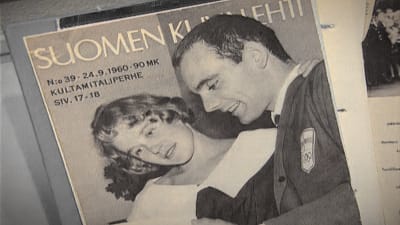 Pärmen på Suomen Kuvalehti från Eugen Ekmans album med foton och tidningsurklipp. 