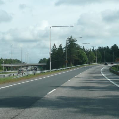 Avtaget från Lahtisleden till Borgå motorväg