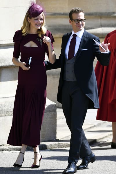 Skådespelaren Gabriel Macht från tv-serien Suits med sin hustru Jacinda Barrett
