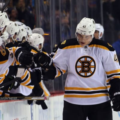 Joonas Kemppainen efter sitt första NHL-mål