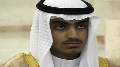 Hamza bin Ladin på en skärmdump från en odaterad video från en bröllopsfest. 