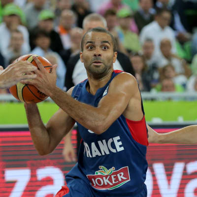 Tony Parker och Frankrike i EM-final i basket 2013.
