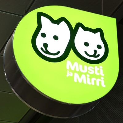 Husdjursaffären Musti ja Mirris logo.