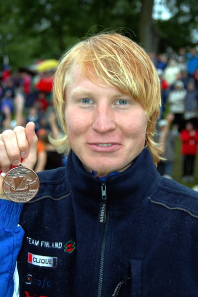 Mårten Boström med sitt EM-brons 2004.