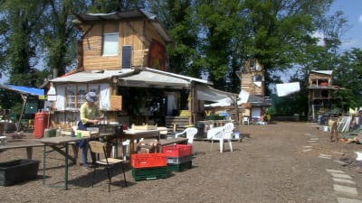Aktivisterna har upprättat ett läger i Lützerath.