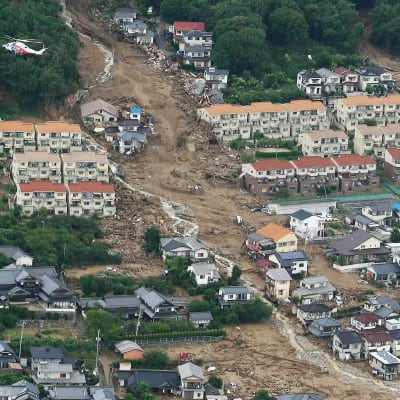 Vy över Hiroshima efter jordskred i augusti.