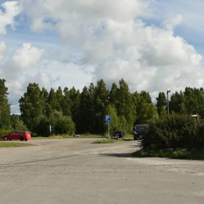 Området i Ingå centrum. Parkering