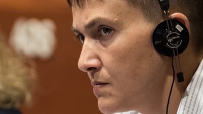 Nadija Savtjenko i Europarådets parlamentariska församling (PACE), Strasbourg 20.6.2016