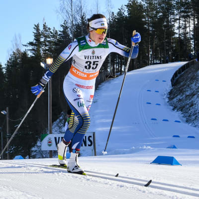 Ebba Andersson åker i Lahtis våren 2020