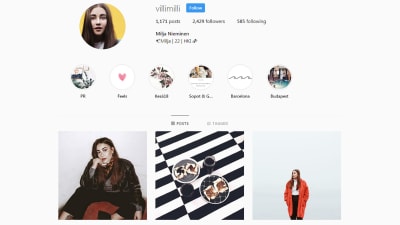 En Instagram-profil.