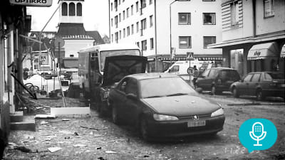 Sönderspränga fasader och bilar.