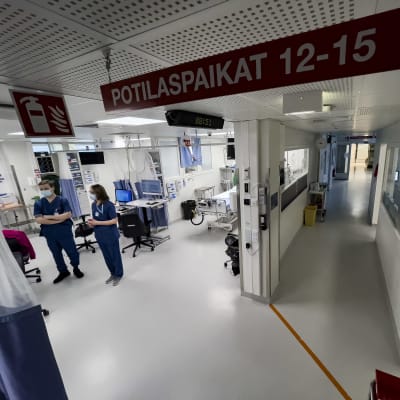 Oulun Yliopistollisen sairaalan korona teho-osasto.