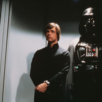 Luke Skywalker och Darth Vader i Star Wars. 