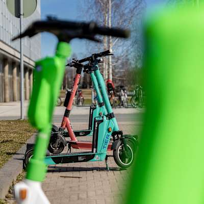 Sähköpotkulautoja Oulussa