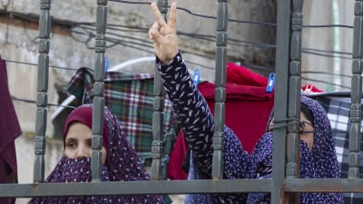 Kvinnor i flyktinglägret Al-Baqa'a  i Amman, Jordanien 31.1.2020