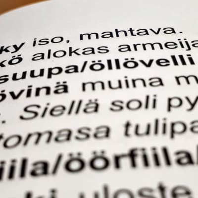 Ö-kirjaimella alkavia sanoja Oulun murteen sanakirjassa