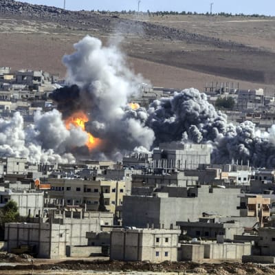 Staden Kobane i Syrien.