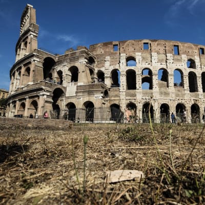 Colosseum i Rom under torka.