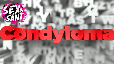 kondyloma med stora röda bokstäver
