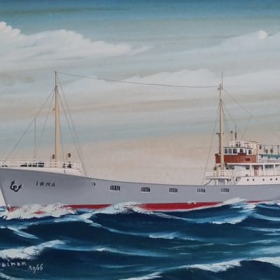 Fartyget m/s Irma förliste på norra Ålands hav år 1968