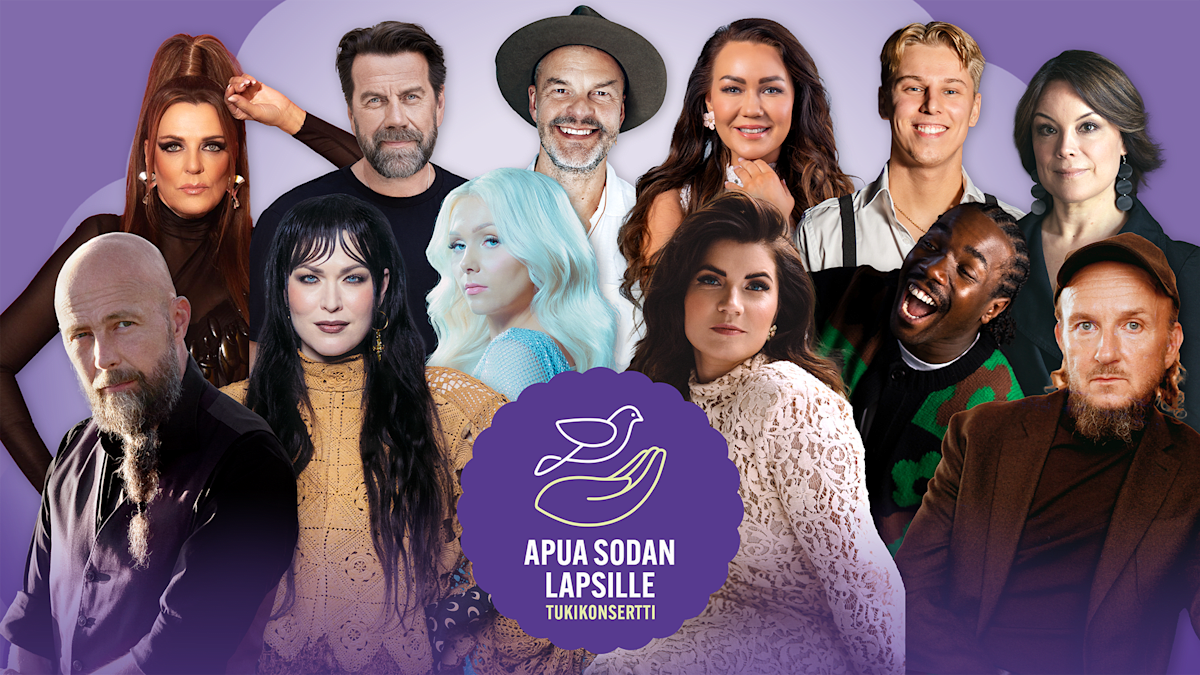 Yle järjestää Apua sodan lapsille -tukikonsertin – lavalle nousee 12 Suomen huippuartistia – Ylen tiedotteet – yle.fi