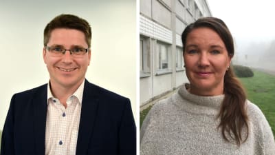 Kollage av en man och en kvinna.