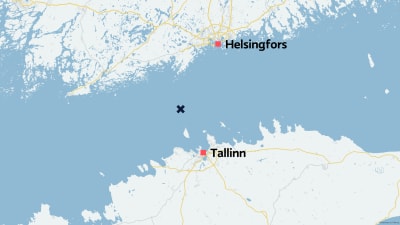 Karta över finska viken.