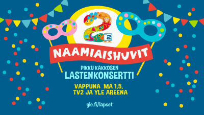 Pikku Kakkosen lastenkonsertti Naamiashuvit 13.4. Tampereella. 
