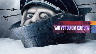 Zombienazist huvud sticker upp ur snö samt texten vad vet du om kultur?