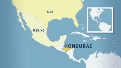 karta över honduras