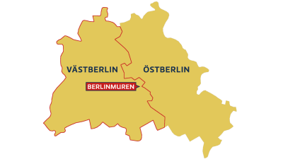 Muren delade Öst- och Västberlin