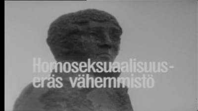 Svart-vit bild ur programmet Homosexualitet, en mionoritet, år 1975