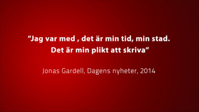 citat av Jonas Gardell om Torka aldrig tårar utan handskar