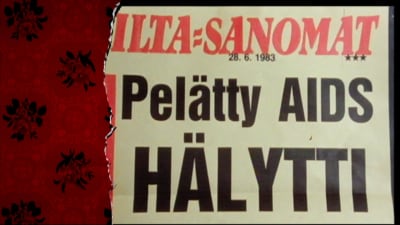 urklipp i Iltasanomat 1983 om aids