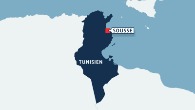 karta över tunisien