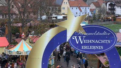 Julmarknad i Himmelstadt i Tyskland