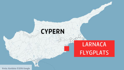 Karta över Cypern