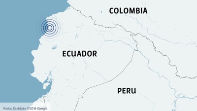 Karta över Ecuador