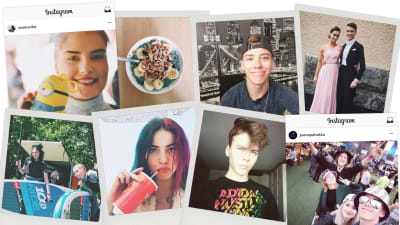 Instagram-kuvista tehty kollaasi
