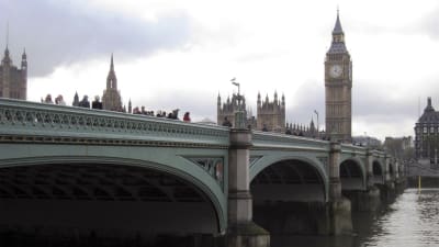 Westminster Bridge ja Big Ben.