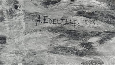 Förfalskning av Edelfelts signatur.