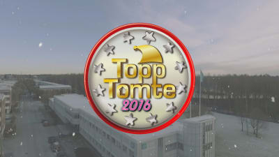 logo Topp Tomte 2016 på vy av ylehus