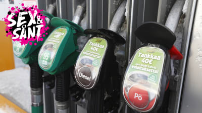 en bensin tanknings station 