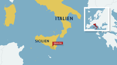 Ragusa ligger i södra Sicilien.
